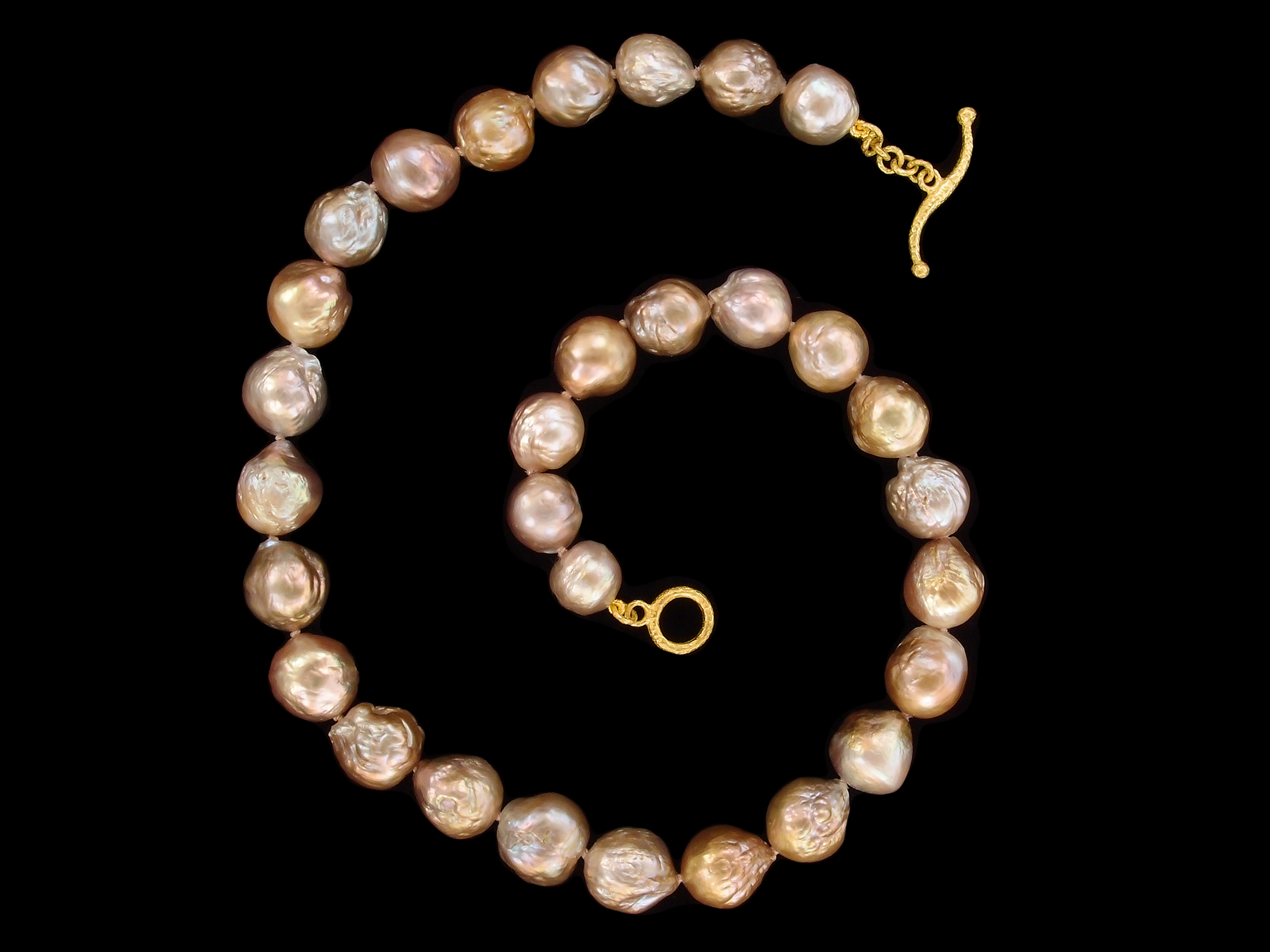 Barbara Heinrich, Necklace, 18k Yellow Gold, Freshwater Baroque Pearls ...